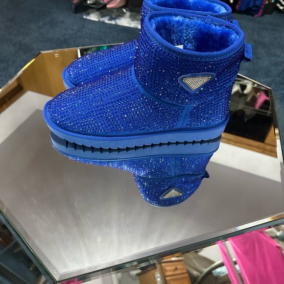 Cape Robbin Blue Rhinestone Boots 11 never worn - Picture 3 of 7